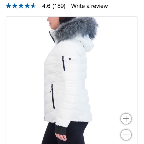 Nautica Size XXL White Ladies' Puffer with Faux Fur Hood NWT - Picture 2 of 6